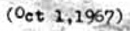 (Oct 1,1967)